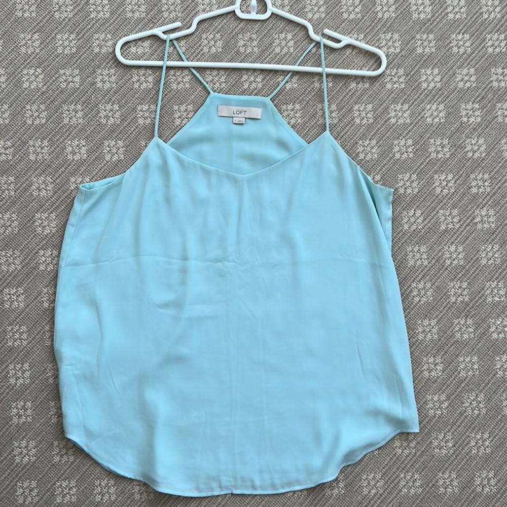 Light blue Loft blouse